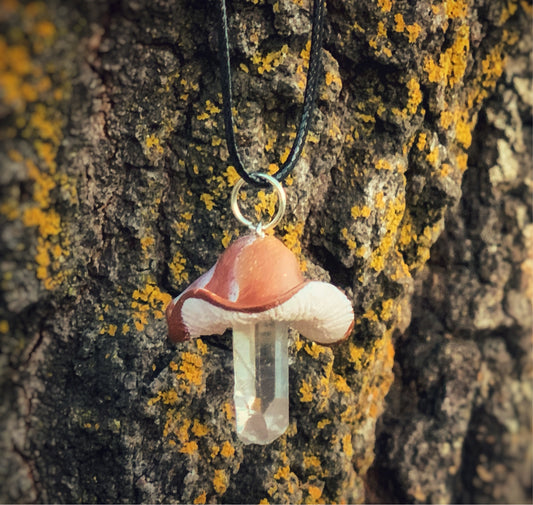 Mushroom Crystal pendant